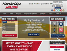 Tablet Screenshot of northridgetires.com